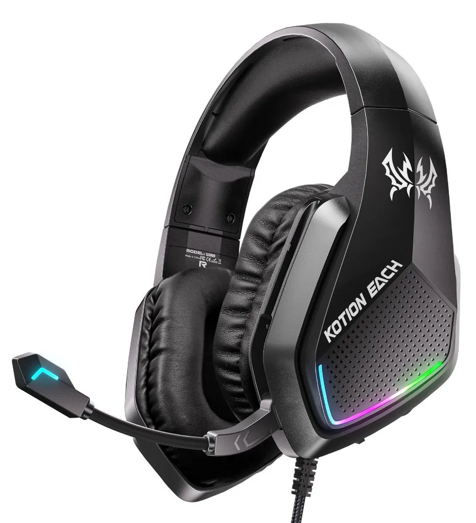 Casque Gaming Confortable en ABS pour Éviter les Douleurs aux Oreilles
