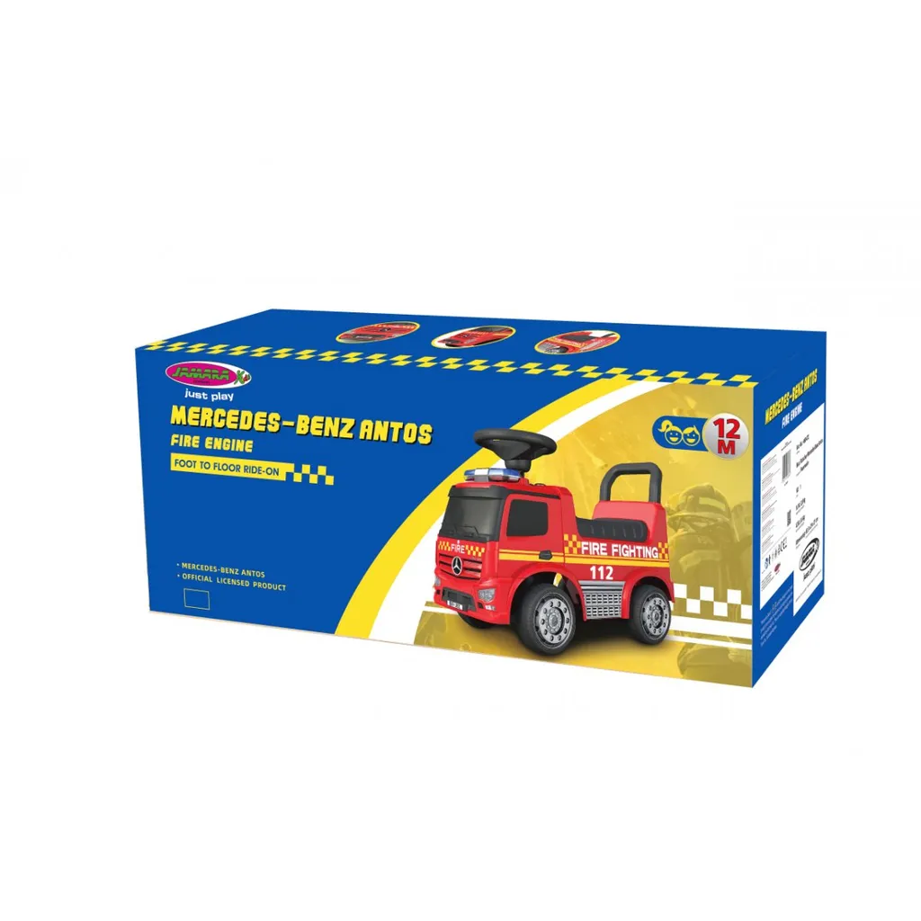 Jamara Mercedes Antos Camion de Pompier Porteur Enfant Rouge 12 Mois+