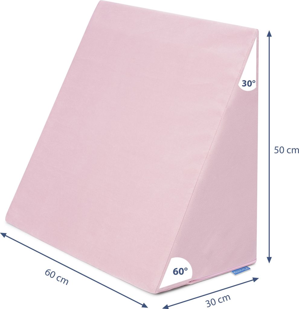 Poduszka klin pod plecy Trinity 60x50x30 cm Trinity różowy Zdjęcie produktu 2