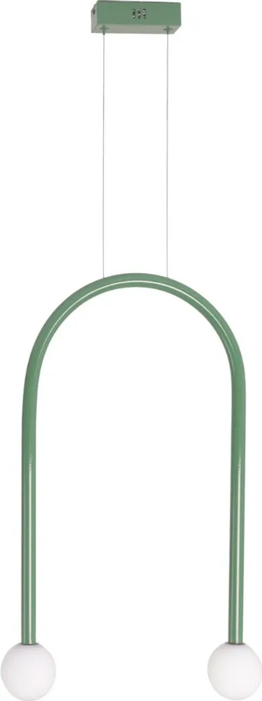 Éclairage de Table Salle à Manger Lustre LED Vert ENIGMA 180cm Chic