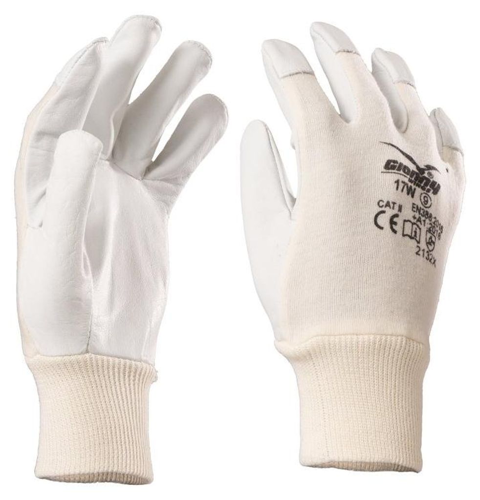 Payperwear 17W Lederhandschuh Ziegennarbenleder weiß | 000580 7