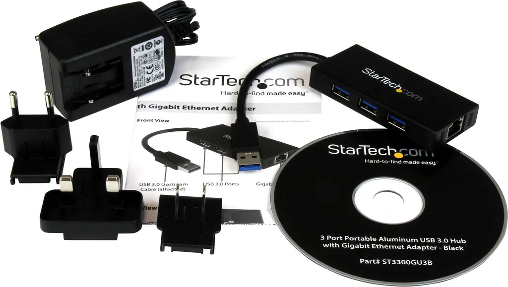 Adaptateur LAN Gigabit et Hub 3 Ports USB 3.0 pour Ordinateur Portable