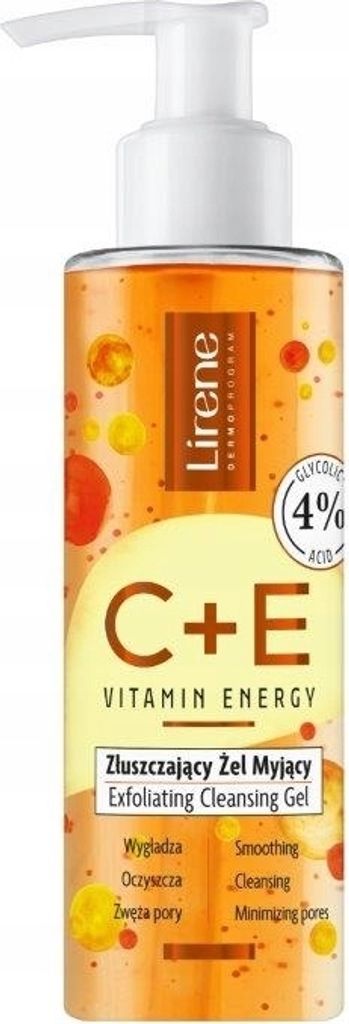 Lirene Vitamin Energie C+E Exfolierendes Waschgel, 145 ml