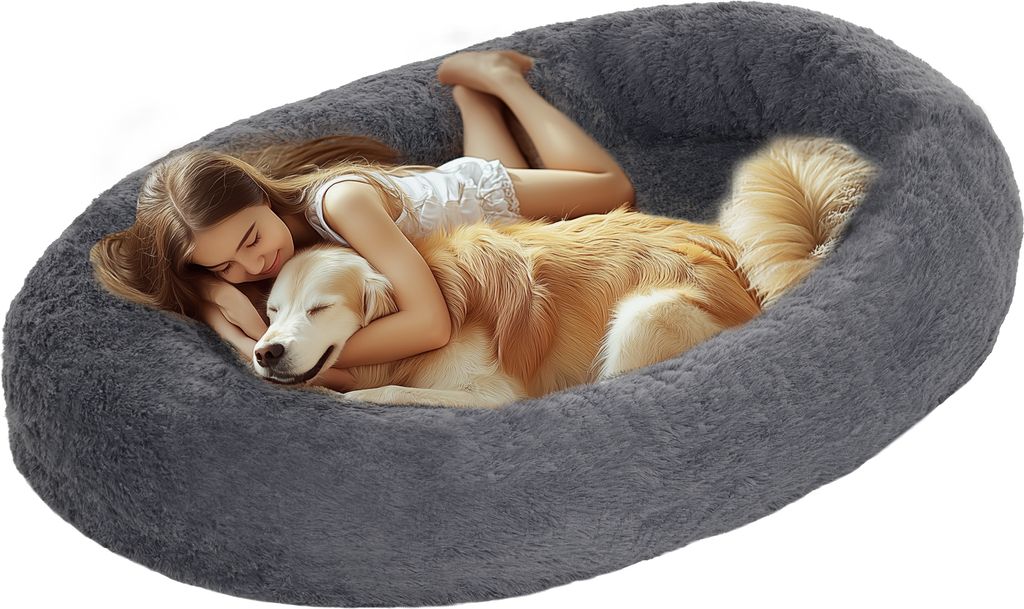 PawHut Hundebett Katzenbett mit waschbare Bezüge, Produktbild 