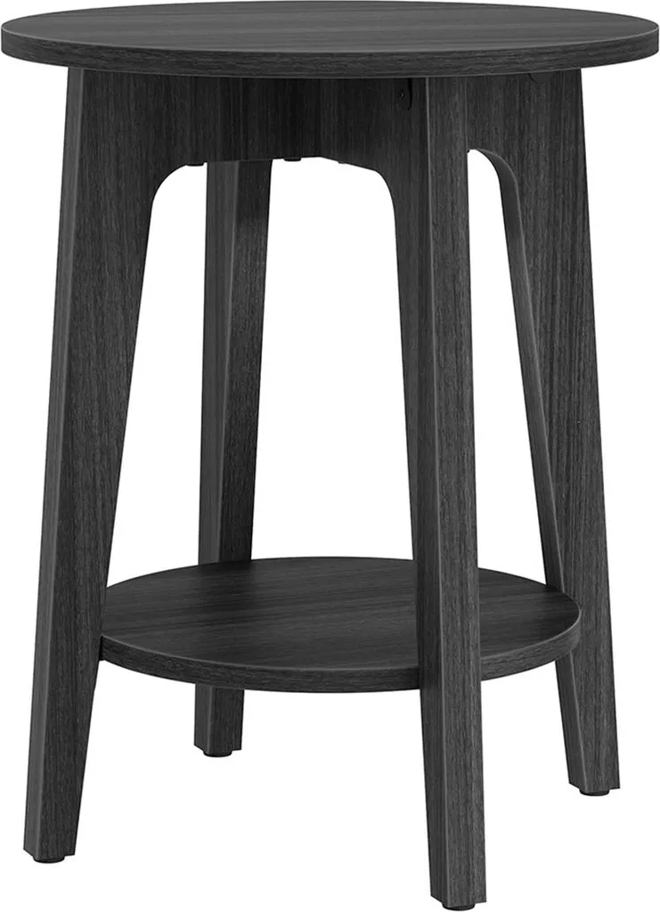 Table d'appoint moderne chevet pour chambre ou salon design noir mat