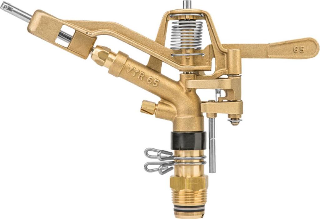 Messing Sprinkler 50m AG 1" Kreisregner 360° 50m Bradas 0161