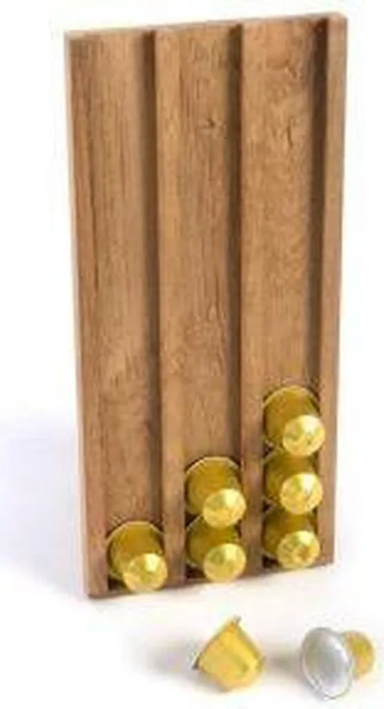 Arbre à tasses à café design en bois de bambou naturel pour cuisine