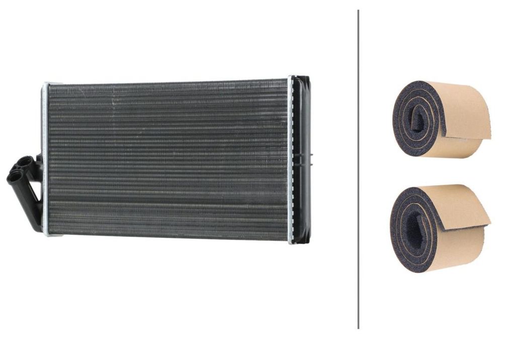 Wärmetauscher Innenraumheizung Kühlrippen 394 x 225 mm HELLA für MB ACTROS