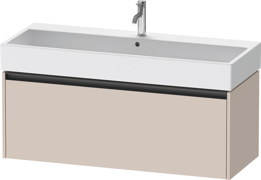 Duravit Ketho.2 Wastafelonderkast 118,4x46x44 cm Mat Taupe Produktbild 