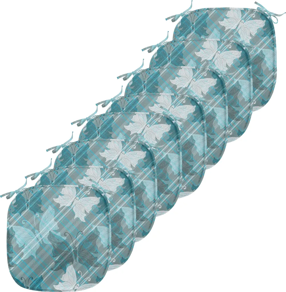 Galettes de Chaise Confortables et Fixes Lot de 8 pour Siège Dur 40cm