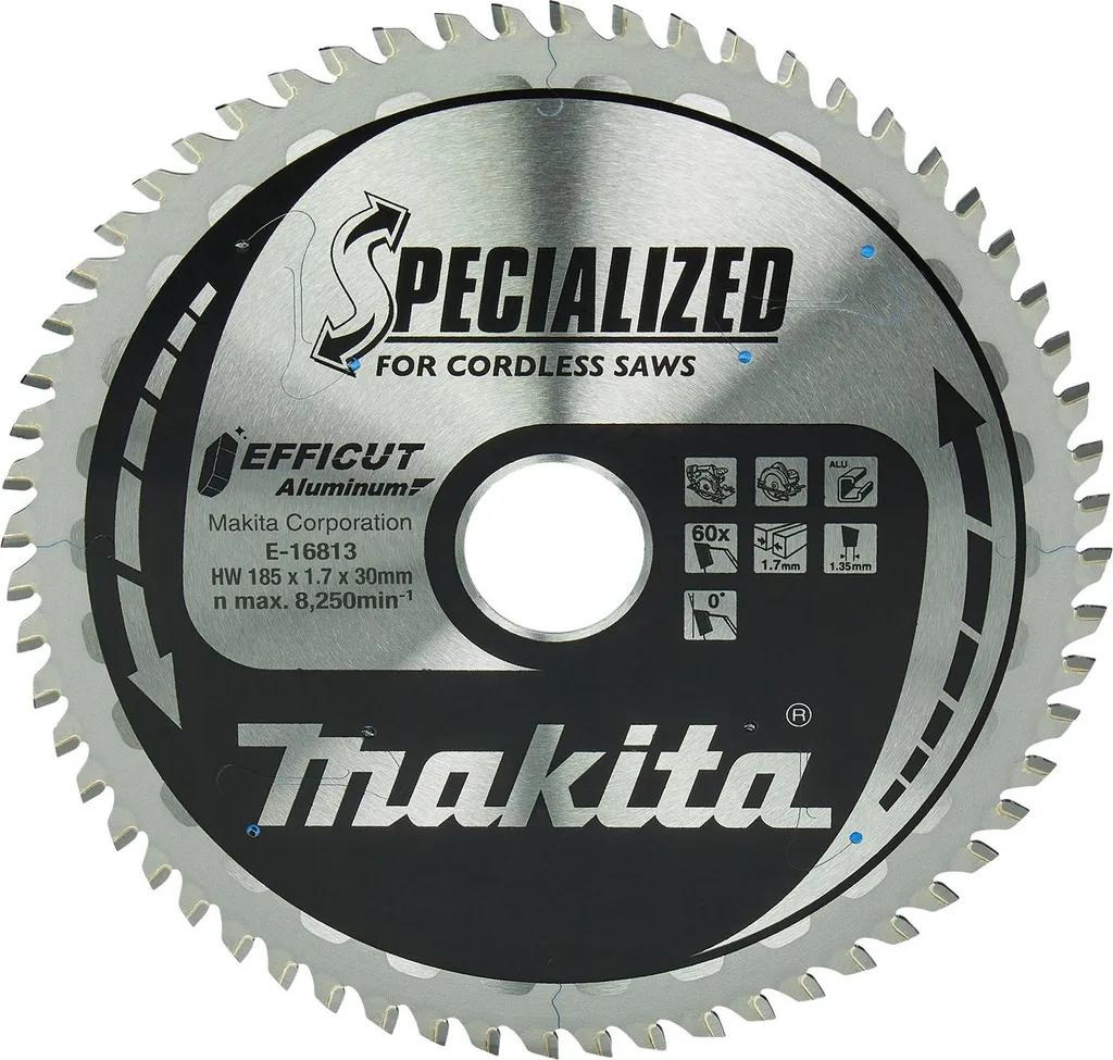 Lame de scie circulaire 185mm 60 dents EFFICUT E-16813 finition nette