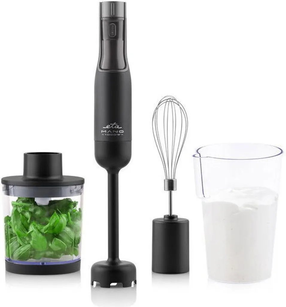 Mixeur Plongeant Idéal Soupes et Smoothies ETA Mano 1000W Noir 9 Vit