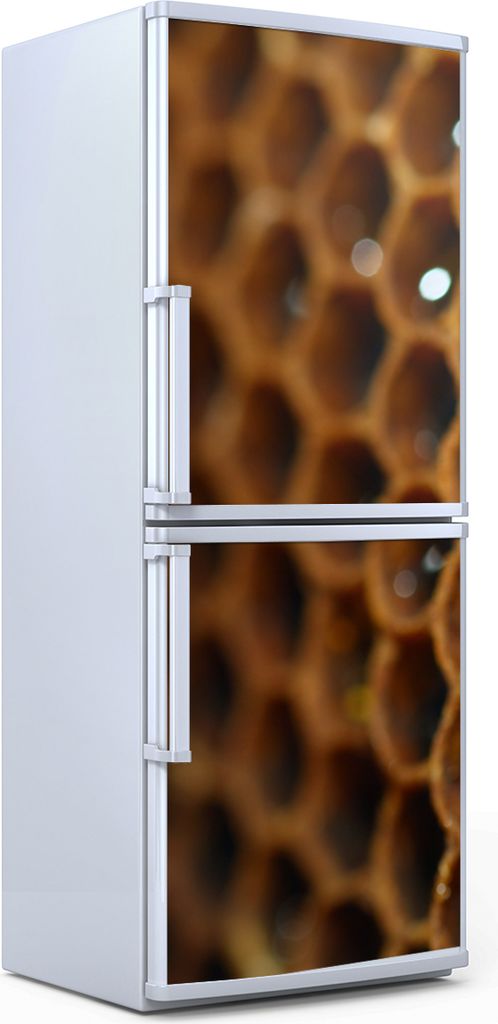 Kühlschrankdekoration 60x180 cm Aufkleber auf dem Kühlschrank - Honig Nahaufnahme