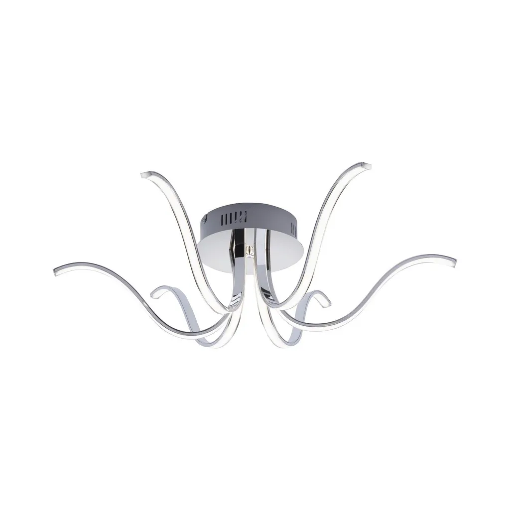 Plafonnier LED Design Courbe VALERIE en Métal, Éclairage 6 Branches - 11