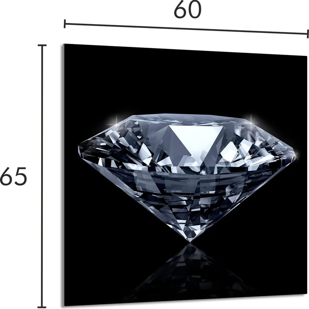 Lastra in Vetro Temperato ESG 60x65 Diamante - Standard Alta Resistenza - 2