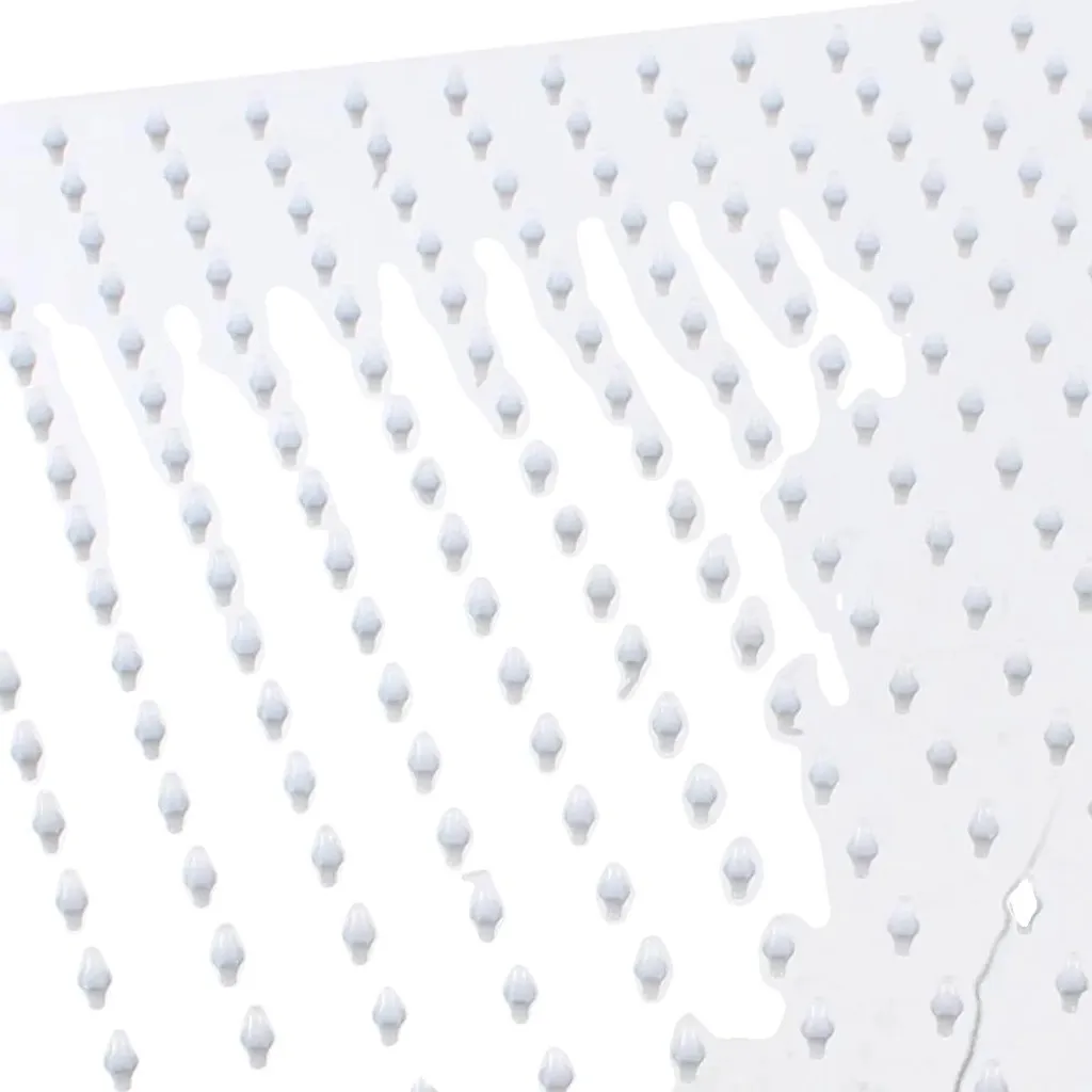 Tête de douche rotative 360° en acier inox argenté - Grand format 40cm