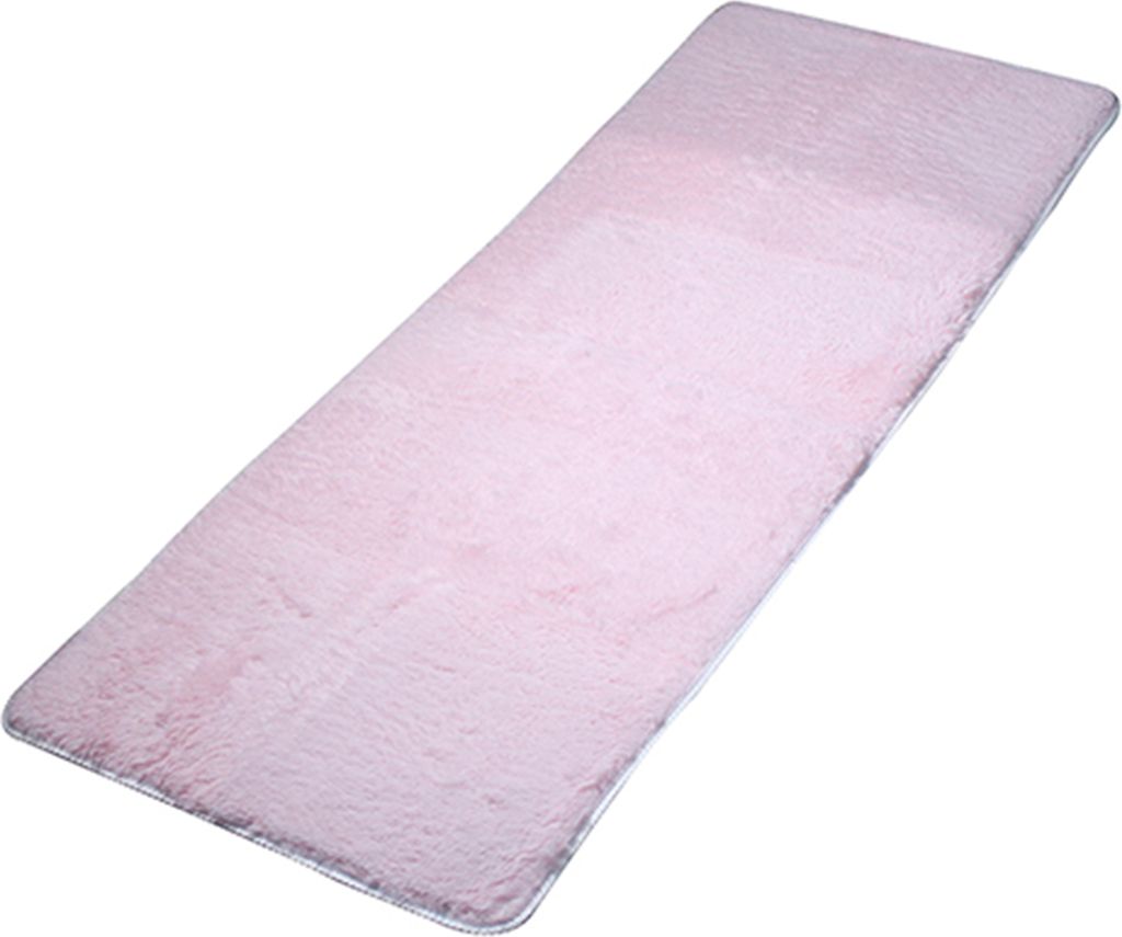 Teppich Plüsch rutschfestem Polyester -Festtürbodenmatte für Wohnzimmer-Rosa ,Größen:60cm by 120cm