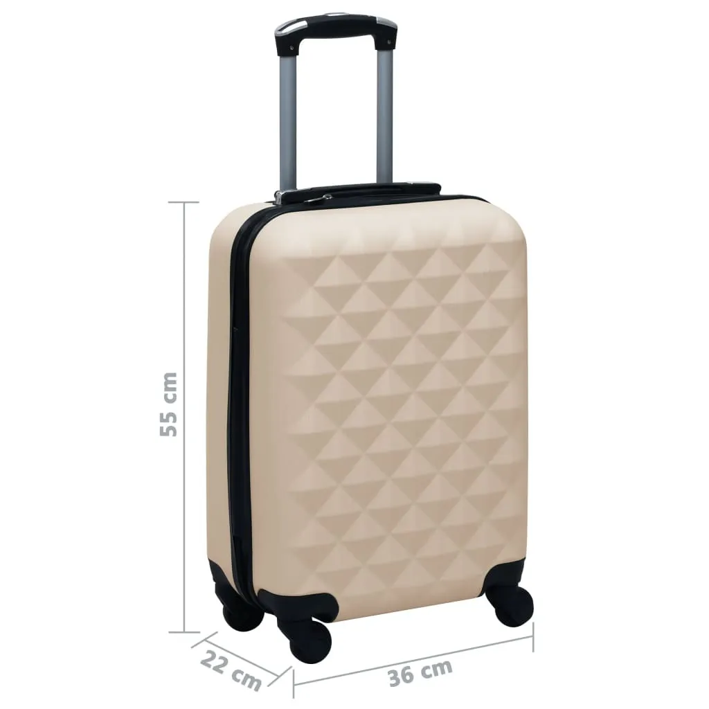 Valise Trolley à coque dure Golden ABS robuste pour voyage en avion