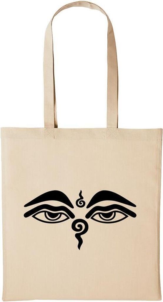 Huuraa Baumwollbeutel Buddhismus Sehendes Auge Geschenk Produktbild 