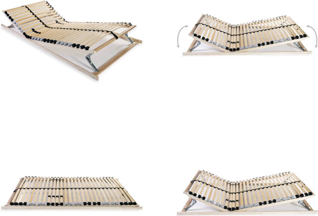 vidaXL Lattenrost mit 28 Lamellen 7 Zonen 90 x 200 cm - Produktbild 