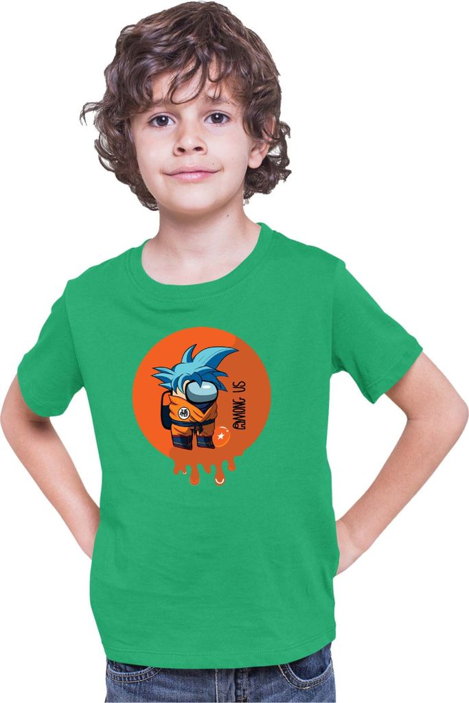 Kinder T-Shirt Dragon Anime Manga Ball Z Goku 30, 3-4 Jahr - 104 / Grün