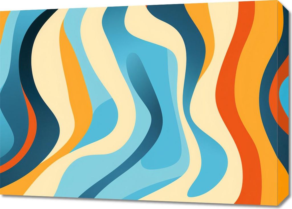 Bild 70x50cm Tanzende Wellen