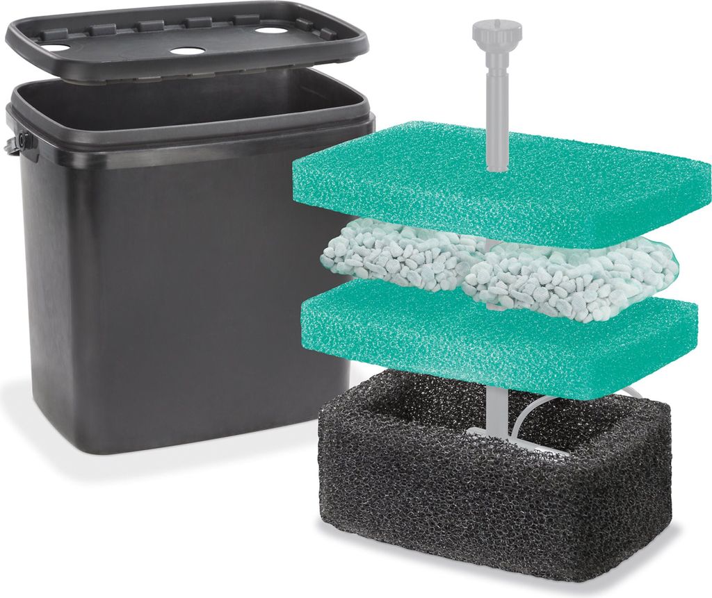 Filterbox L für Solar Teichpumpen Teichfilter Gartenteich Pumpe esotec 101715