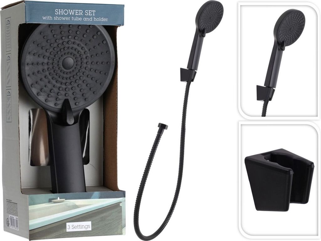 EXCELLENT Sprchová hlavica s hadicou čierna KO-CF6000110 Obrázok produktu 