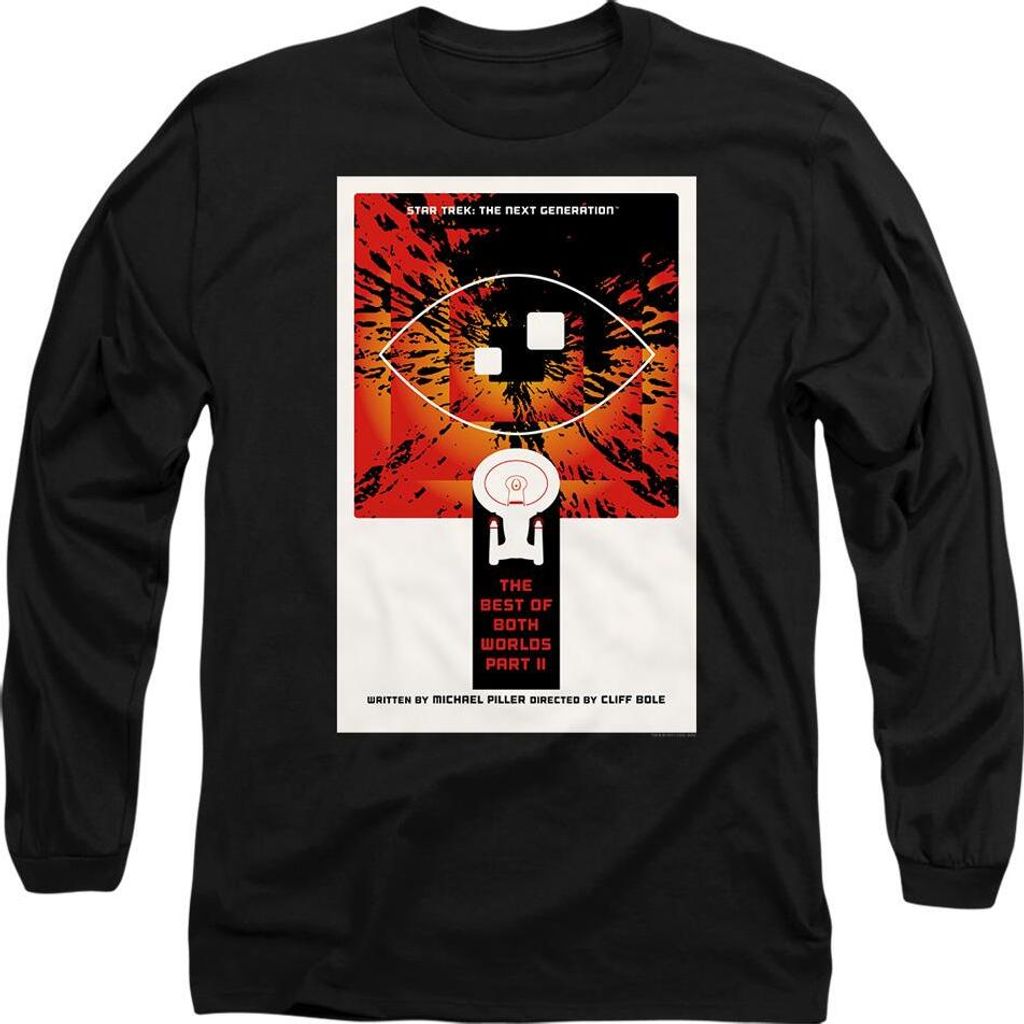 Star Trek - "The Next Generation Season 4 Episode 1" T-Shirt für Herren/Damen Uni TV9936 (L) (Schwarz)