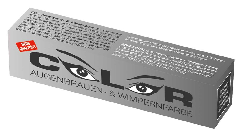Color AWF tiefschwarz 15 ml Augenbrauen- & Wimpernfarbe, Produktbild 