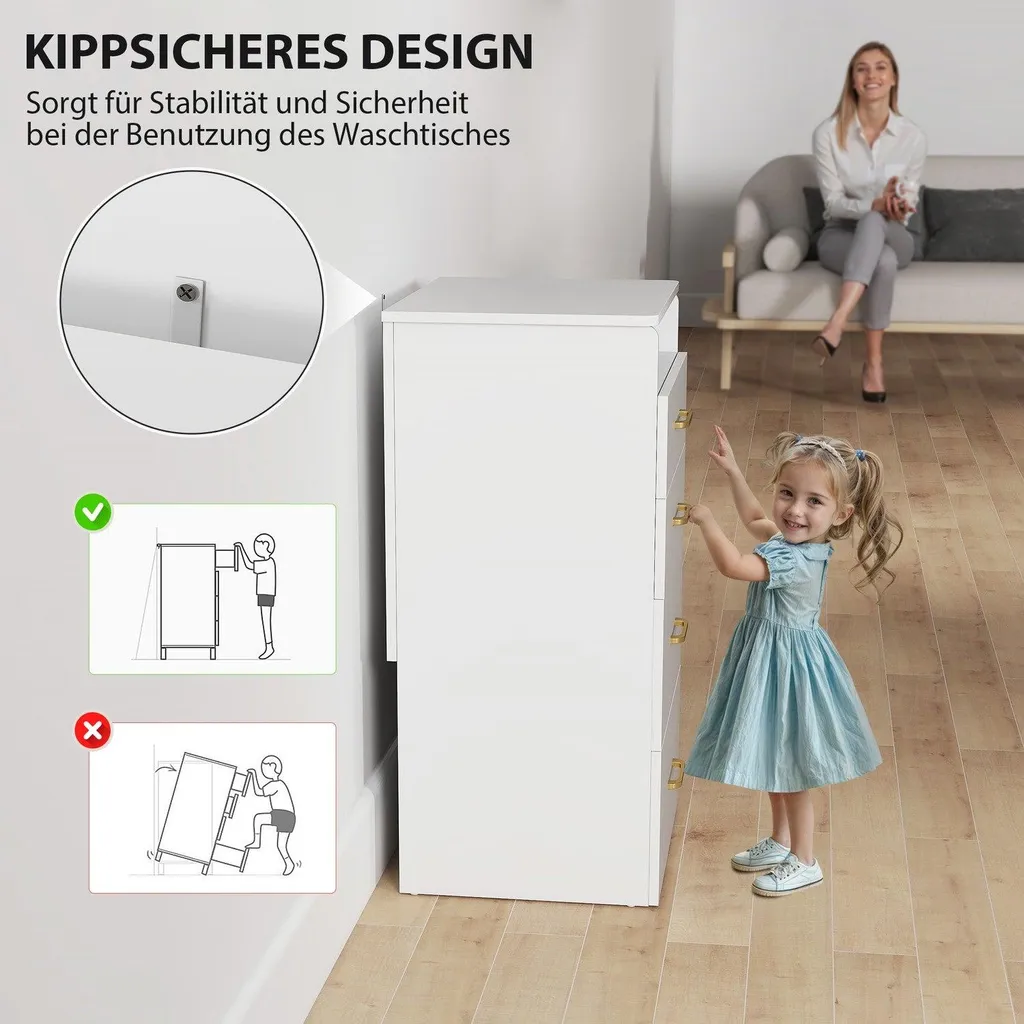 Aménager un Coin Beauté avec Coiffeuse, Miroir et Tabouret Blanc Chic - 7