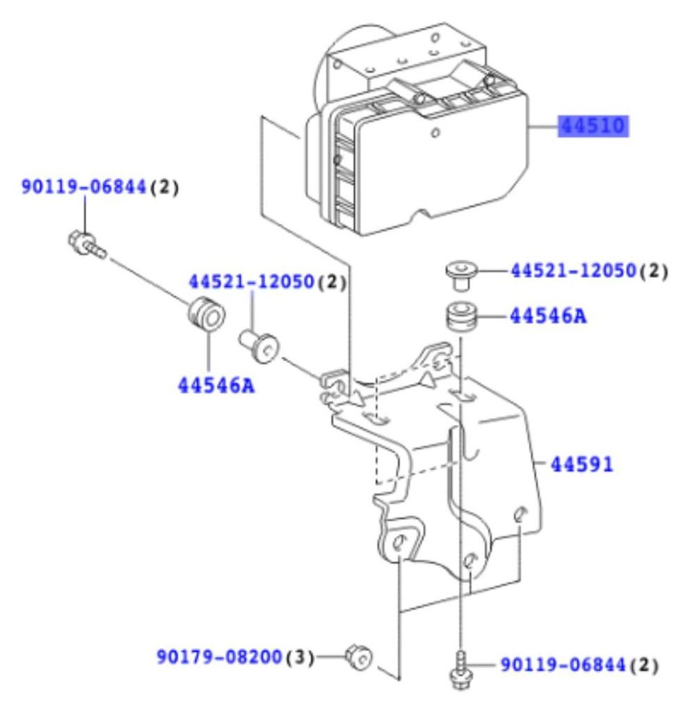 TOYOTA Rav4 Abs Pumpe 44050-42230 OE