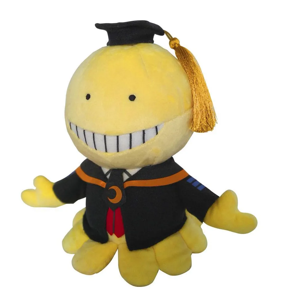 Peluche Koro Sensei Jaune 25 cm - Finition Premium Soft Assassination