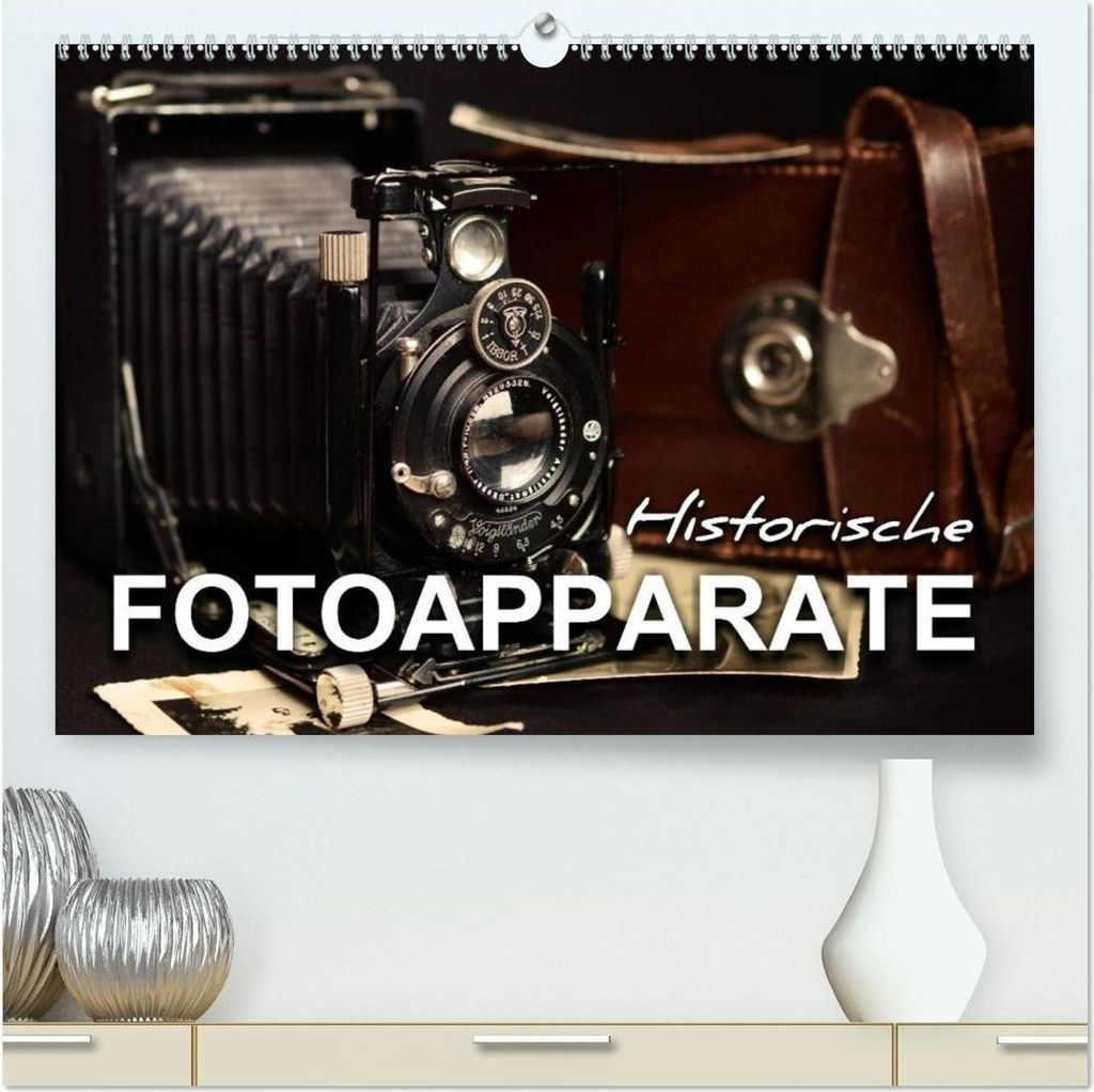 Historische Fotoapparate (hochwertiger Premium Wandkalender 2026 DIN A2 quer), Kunstdruck in Hochglanz