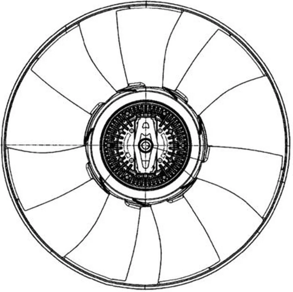 Ventilateur Moteur MAHLE CFF 500 000P pour VW Crafter 30-50 (2E) 428mm