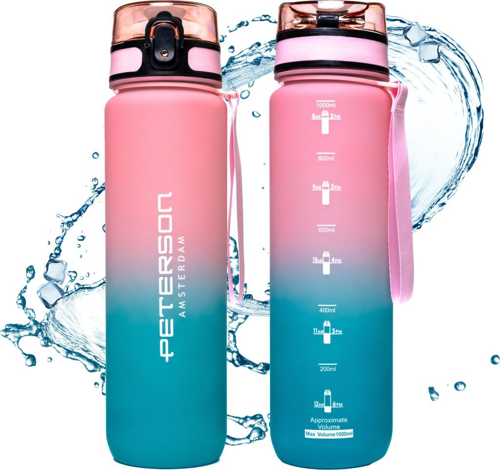 Peterson Trinkflasche Tuisowaqa Blau Rosa One size Produktbild 