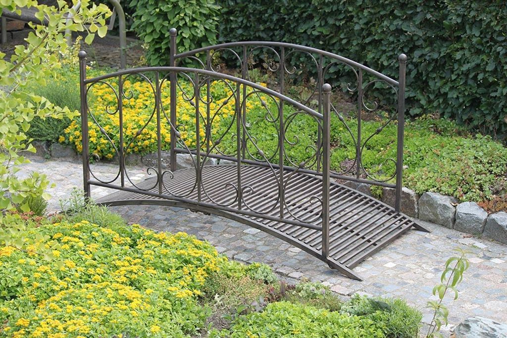 Gartenbrücke DUKONO, mit Geländer Produktbild 