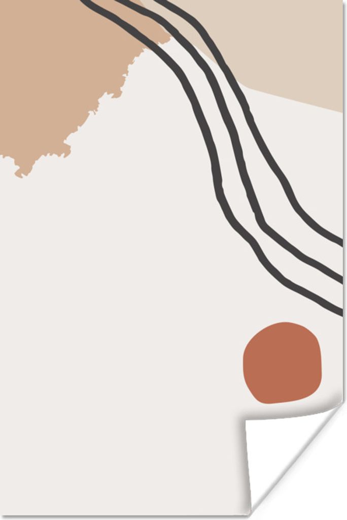 MuchoWow Poster Sommer - Abstrakt - Weiß 60x90 cm - Wanddekoration