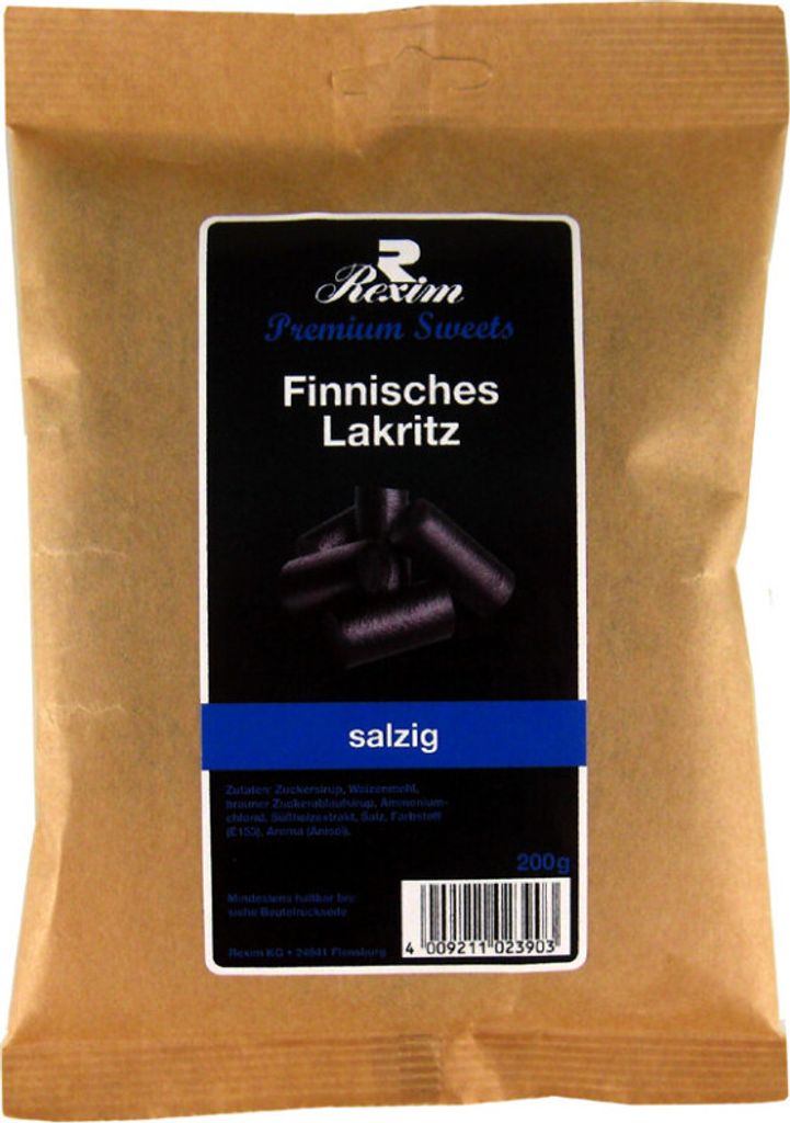 Rexim Premium Sweets Finnisches Lakritz Salzig 200g Produktbild 