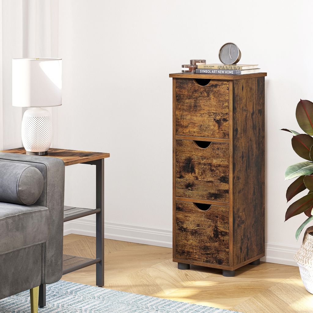 VASAGLE Schmaler Badezimmerschrank, Badschrank mit 3 Produktbild 6