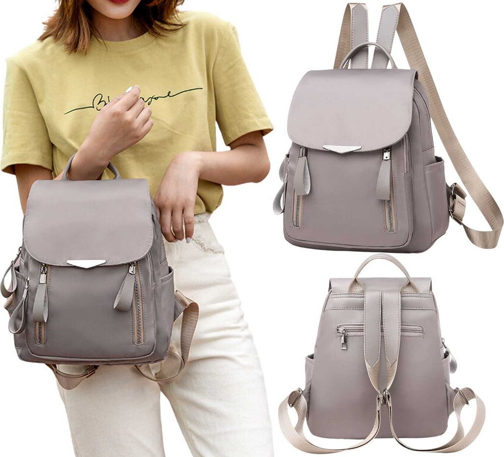 Retro Vintage Large School Backpack, Waterproof Synthetic Image du produit 