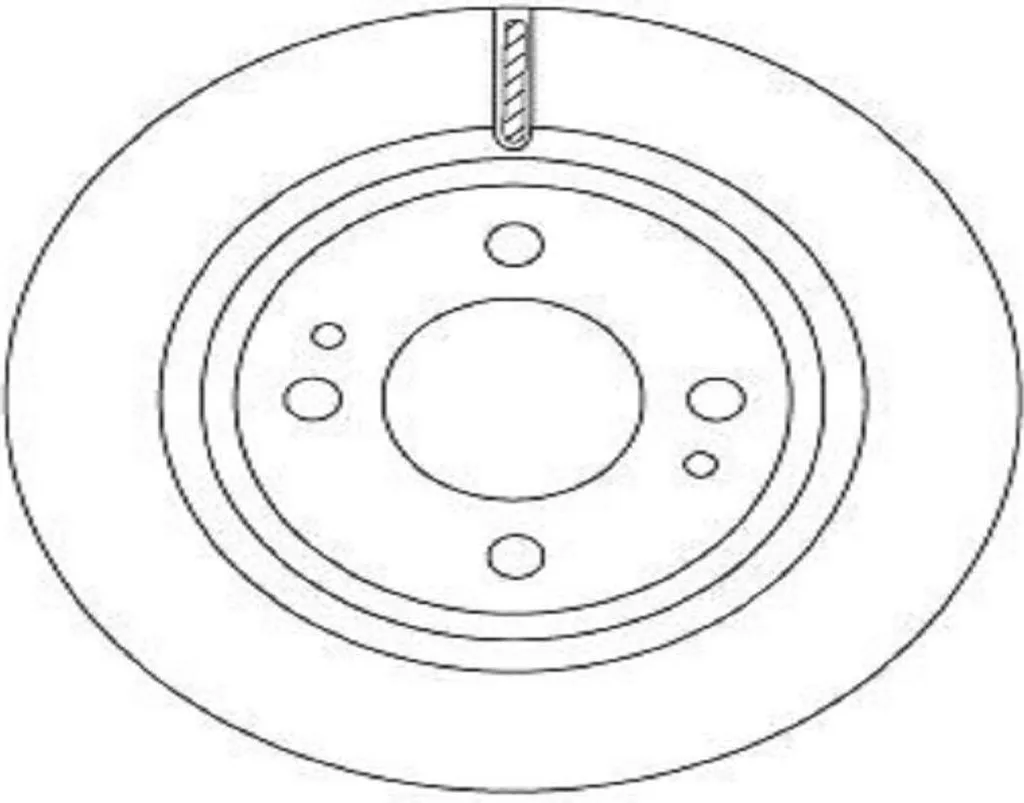 Lot de 2 disques de frein TRW DF6908 Mitsubishi Mirage usage quotidien