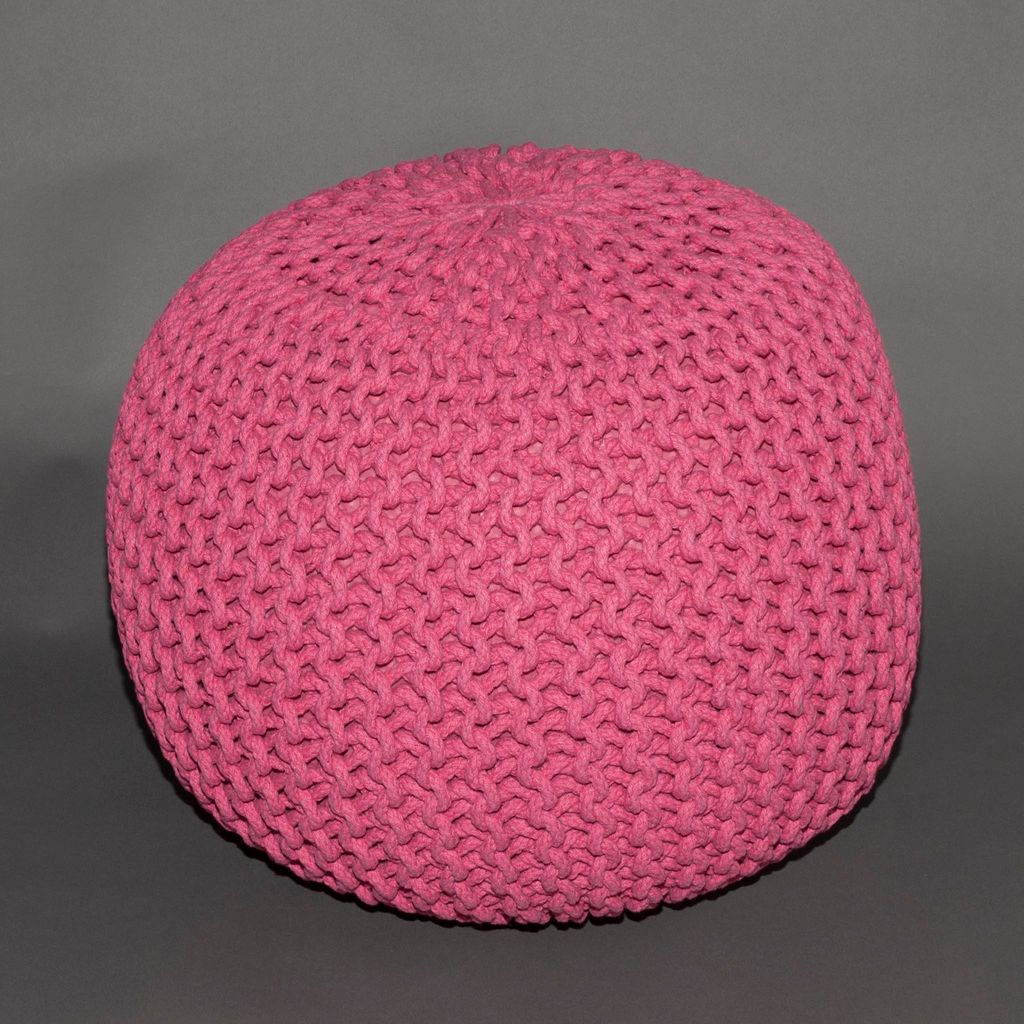 Sitzpuff Sitzpouf Sitzkissen Strickhocker Bodenkissen Ø50cm Produktbild 