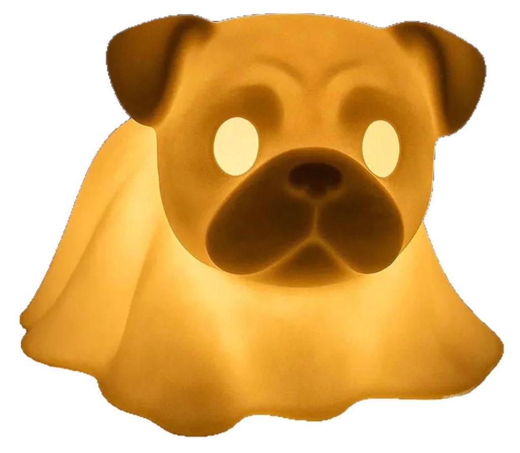 Halloween-Geisterhund-Nachtlampe, leuchtende Dackel-, Mops- und Französische Bulldoggen-Harzstatue, Figur, Dekoration für Zuhause, Büro oder Sch...