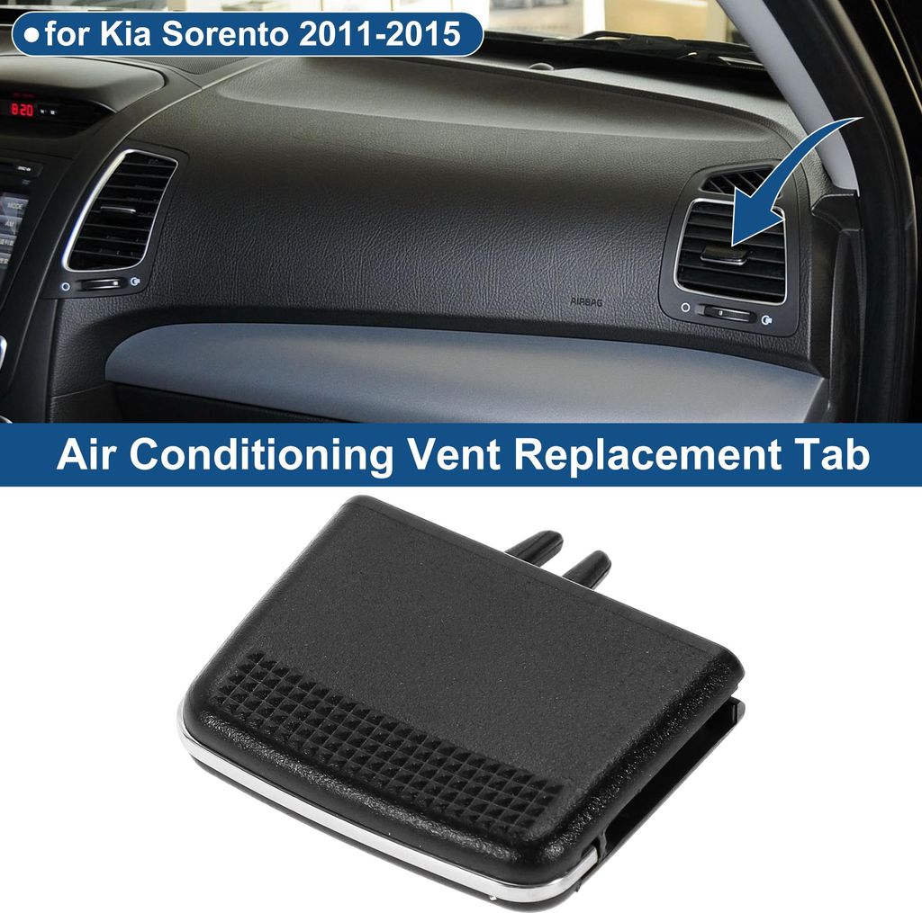 1 Stück Lüftungsgitter Auslass Klappe Clip für Kia Sorento 2011-2015 Vordere Mittelkonsole Rechte Klimaanlage Auslass Klappe Schwarz
