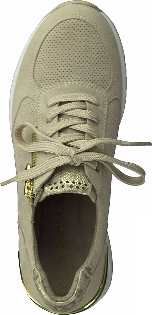 Marco Tozzi Damen Schnürschuhe elegant beige Gr. 41