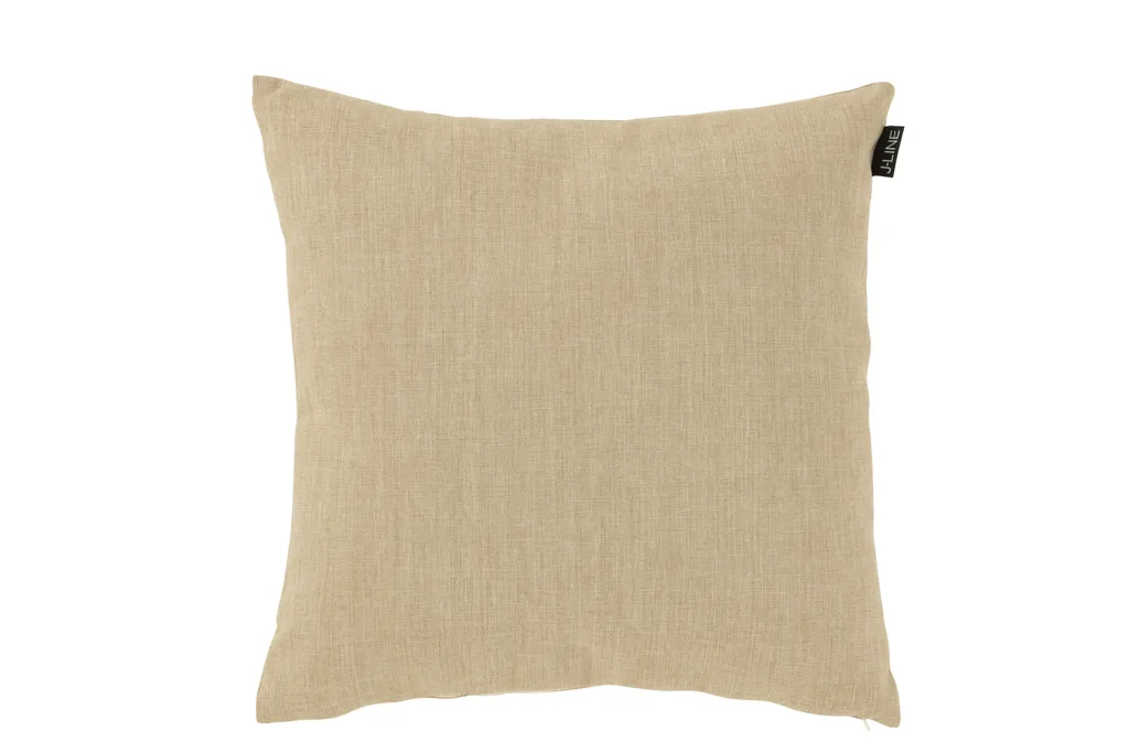Coussin Outdoor Beige J-Line pour Aménager un Coin Détente sur le Balcon