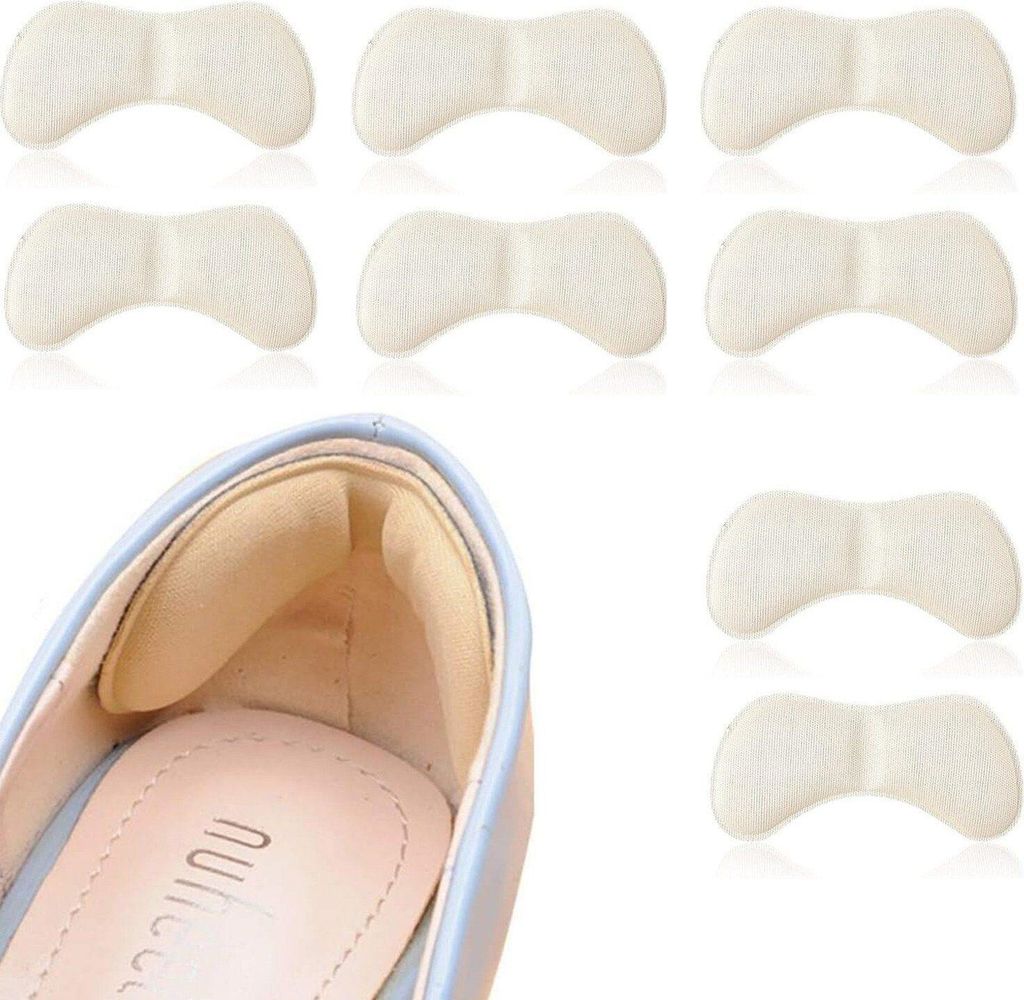 4 Paar Fersenpolster Anti-Slip Fersenhalter Fersenschutz Schuh Polster Fersenkissen Beige