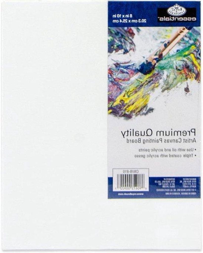 Acryl-Leinwand-Panel - Dreifach gestochen - 20x25 cm - Weiß