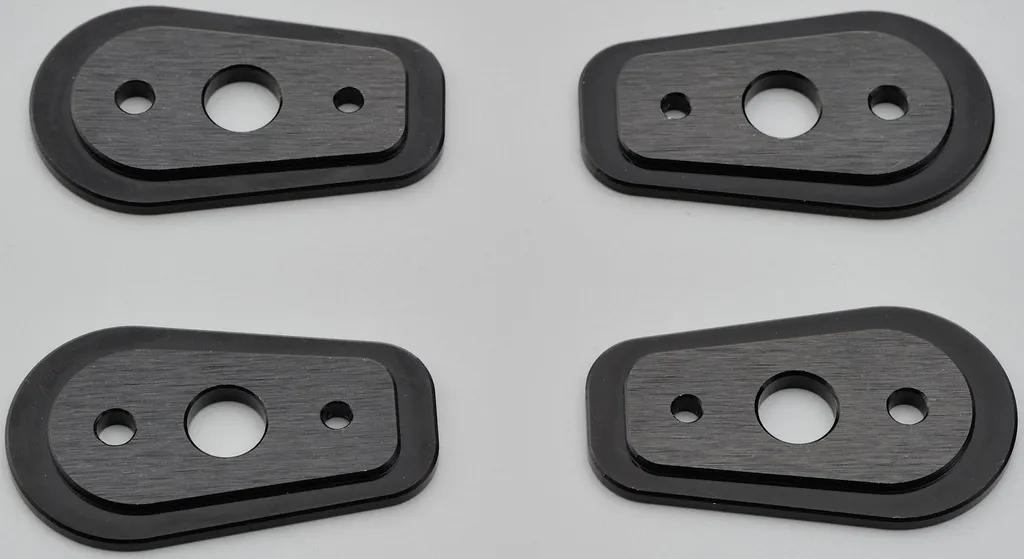 Adaptateur clignotant moto Daytona CNC MiniBlinker en alu brossé